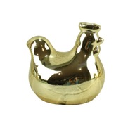 Sliepka liška zlatá keramika Veľkonočná figúrka H13