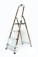 Hliníkový rebrík, 4-stupňový rebrík HOME