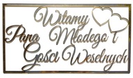 Tabuľa Vitajte ženícha, svadobných hostí, zlaté plexi zrkadlo - 36x21cm Tabuľa Vitajte ženícha, svadobných hostí, zlaté plexi zrkadlo - 36x21cm
