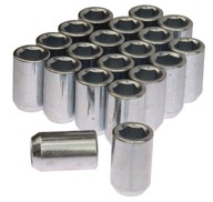 Imbusové matice M12x1,5 CHROME, sada 20 ks + kľúč Imbusové matice M12x1,5 CHROME, sada 20 ks + kľúč