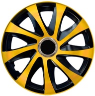 Extra čierne a zlaté puklice veľkosti 15'' - 4 kusy Extra čierne a zlaté puklice veľkosti 15'' - 4 kusy