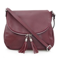 KOŽENÁ TAŠKA, messenger bag, taška V361, bordová KOŽENÁ TAŠKA, messenger bag, taška V361, bordová