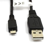 DLHÝ Micro USB kábel 7,5m ČIERNA