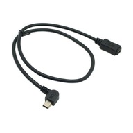 Predlžovací kábel MiniUSB na Mini USB ĽAVÝ 0,2M