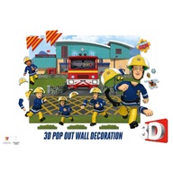3D nástenná dekorácia Požiarnik Sam Walltastic 3D nástenná dekorácia Požiarnik Sam Walltastic