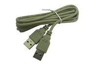 PC USB kábel TYP A samec - samec 1,8m šedý