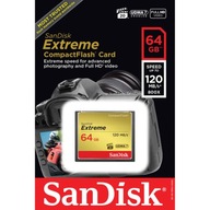 Pamäťová karta SANDISK Extreme CF 64GB Compact Flash 120/85