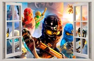 NÁLEPKY NA STENU Okenné Lego NINJAGO 60 100x65 cm NÁLEPKY NA STENU Okenné Lego NINJAGO 60 100x65 cm