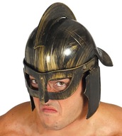 PRILBA gladiátor sparťanský bojovník rímsky ZLATÝ PRILBA gladiátor sparťanský bojovník rímsky ZLATÝ