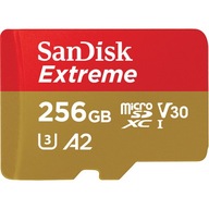 SANDISK MICRO SDXC EXTREME 256 GB 190 MB/s U3 V30 A2 SANDISK MICRO SDXC EXTREME 256 GB 190 MB/s U3 V30 A2