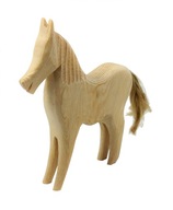 Drevená figúrka Kôň, veľký drevený kôň, 17 cm Drevená figúrka Kôň, veľký drevený kôň, 17 cm