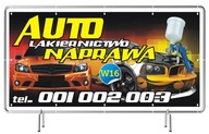 Pevný reklamný banner 3x1m Auto Repair - SIGN