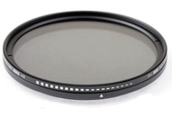 Nastaviteľný šedý filter COMMLITE FADER 72 mm