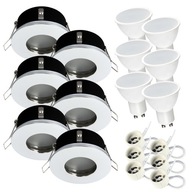 Zápustné halogénové svietidlo do kúpeľne IP44 + LED GU10 7W teplá Zápustné halogénové svietidlo do kúpeľne IP44 + LED GU10 7W teplá