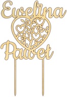 Topper Topper Openwork Heart Names Wedding Wedding Topper Topper Openwork Heart Names Wedding Wedding