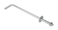 10x POTRUBNÁ STAVEBNÁ KOTVA DO STENY 14x450 Zn. 10x POTRUBNÁ STAVEBNÁ KOTVA DO STENY 14x450 Zn.