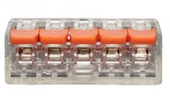 Univerzálna rýchlospojka 5x4mm2 drôt/šnúra 100 ks Univerzálna rýchlospojka 5x4mm2 drôt/šnúra 100 ks