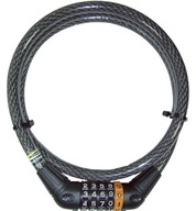 150 cm hrubý kombinovaný cyklistický kábel SECURITY Z69