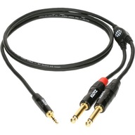 Klotz KY5-150 1,5 m PRO mini J 3,5 mm-2 x J 6,35 mm Klotz KY5-150 1,5 m PRO mini J 3,5 mm-2 x J 6,35 mm