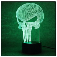 3D LED NOČNÁ LAMPA PUNISHER DARČEK NA DIAĽKOVÉ OVLÁDANIE S HOLOGRAFOM 3D LED NOČNÁ LAMPA PUNISHER DARČEK NA DIAĽKOVÉ OVLÁDANIE S HOLOGRAFOM