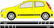 Nálepky na bočné pruhy auta FIAT PUNTO 500 TIPO Nálepky na bočné pruhy auta FIAT PUNTO 500 TIPO