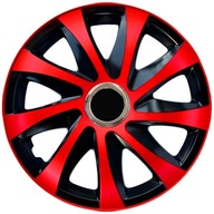 Extra čierne a červené puklice veľkosti 16'' 4 kusy Extra čierne a červené puklice veľkosti 16'' 4 kusy