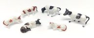Zvieratá kravy na maketu H0 1:87 10 ks