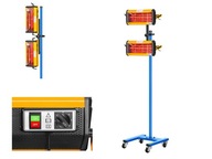 LAKOVACIA LAMPA NA SUŠENIE ŽIVICOVÝCH FARB 2x1100W