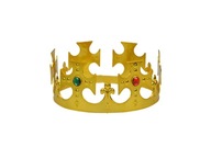Kráľova koruna nastaviteľná zlatá Jasełka Carnival
