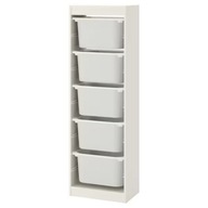 IKEA TROFAST WHITE polica + 5 kontajnerov na hračky b