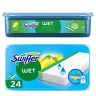 SWIFFER Wet Wipes Mop Náplň 24 kusov citrónovej vône SWIFFER Wet Wipes Mop Náplň 24 kusov citrónovej vône