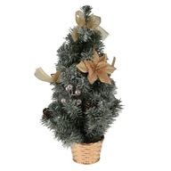 Dekoratívny vianočný stromček v ZLATOM črepníku 40 cm
