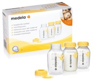 MEDELA FĽAŠE NÁDOBY NA MLIEKO 150ml 3ks