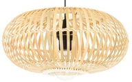 Čierna BOHO bambusová závesná lampa 38cm TH08 Čierna BOHO bambusová závesná lampa 38cm TH08