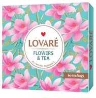 Čajová súprava Lovare Flowers and Tea 12 príchutí 60 ks.