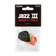 Sada pierok DUNLOP JAZZ III 6 kusov pierok VARIETY MIX Sada pierok DUNLOP JAZZ III 6 kusov pierok VARIETY MIX