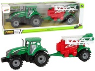 Zelený traktor s trecím pohonom postrekovača Zelený traktor s trecím pohonom postrekovača