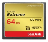 CompactFlash (CF) 64 GB SanDisk Extreme 120 MB/s, U