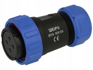 ZÁSUVKA 4 pinová IP68 25A 500V Weipu ZÁSUVKA 4 pinová IP68 25A 500V Weipu
