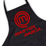 Kuchynská zástera Čierna Darček MASTER BABIČKA Kuchynská zástera Čierna Darček MASTER BABIČKA