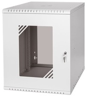 RACKOVÁ skriňa 19'' 12U 450mm šedá, presklené dvierka RACKOVÁ skriňa 19'' 12U 450mm šedá, presklené dvierka