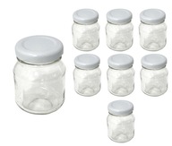 16x SKLENENÁ NÁDOBKA DO-85 ML S viečkom MEDOVÝ MED 16x SKLENENÁ NÁDOBKA DO-85 ML S viečkom MEDOVÝ MED