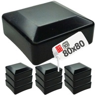 Čiapka stĺpika 80x80, čiapka, STRECHA, 10 ks. Čiapka stĺpika 80x80, čiapka, STRECHA, 10 ks.