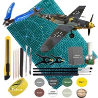 MESSERSCHMITT MODEL Bf 109 G-6 Mega Set: Farby, základný náter, lepidlo + náradie MESSERSCHMITT MODEL Bf 109 G-6 Mega Set: Farby, základný náter, lepidlo + náradie