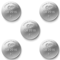 GP Lithium Button Ingot Battery CR2016 2016 x5