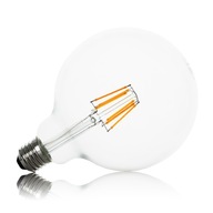 E27 LED dekoratívna žiarovka 8W Edison G125 VEĽKÁ BUBLINA teplá