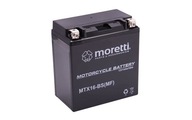 Akumulátor Moretti AGM (Gel) MTX16 BTX16 YTX16-BS Akumulátor Moretti AGM (Gel) MTX16 BTX16 YTX16-BS