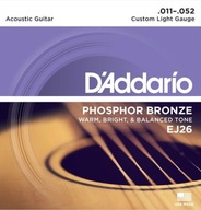 Struny na akustickú gitaru D'Addario EJ26