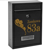 REBROVÁ LISTINOVÁ SCHRÁNKA ČIERNA + ZLATÉ VZORY, NÁPIS REBROVÁ LISTINOVÁ SCHRÁNKA ČIERNA + ZLATÉ VZORY, NÁPIS