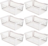ORGANIZÁTOR KOŠÍKOV PLASTOVÝ KOŠÍK 5,8L MIX FARIEB x 6 ORGANIZÁTOR KOŠÍKOV PLASTOVÝ KOŠÍK 5,8L MIX FARIEB x 6